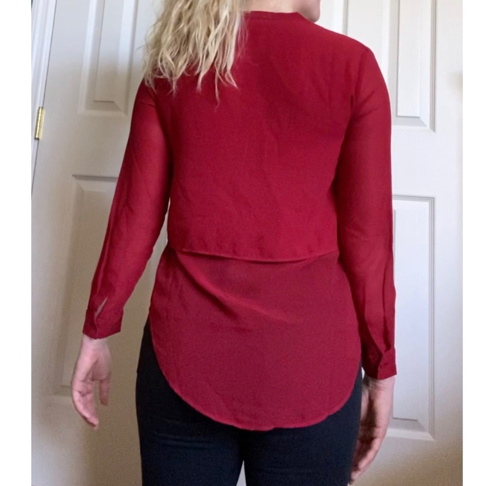 Banana Republic Tiered Chiffon Shirt - Picture 4 of 7